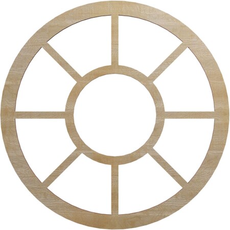 Ekena Millwork Grace Wood Fretwork Pierced Ceiling Medallion, Hickory, 18"OD x 6 1/2"ID x 3/8"T CMWP18X0375GRHI